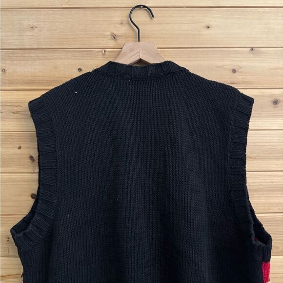 Vintage Croft & Barrow Size XLarge Novelty Ugly Christmas Knit Button Vest - Picture 9 of 11